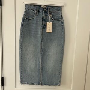 Blue Denim Pencil Skirt